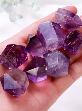 天然紫水晶蒙古包能量塔摆件原石