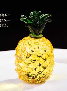 水晶菠萝葡萄柿子石榴菠萝摆件