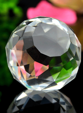 水晶刻面球摆件水晶灯饰配件