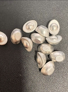 1厘米银色元宝摆件聚宝盆配件