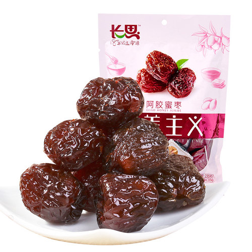 长思阿胶蜜枣235g阿胶枣水晶蜜枣去核金丝红枣贡枣喜糖枣山东特产 - 图3