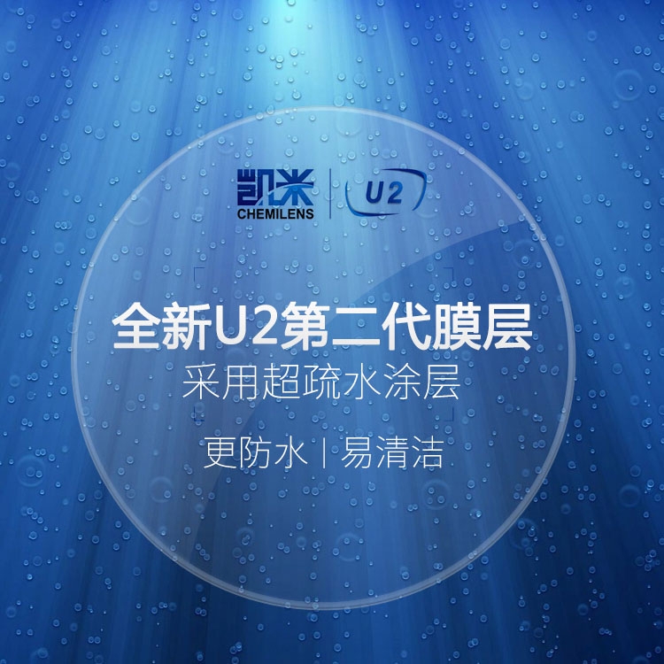 韩国品牌凯米U2近视眼镜片U6防紫外线防蓝光非球面1.6/1.67/1.74 - 图2