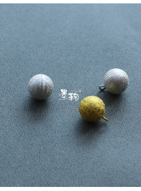 全封闭全铜国产水音铃手鞠球优质精品镀金色银色磨砂配件手工diy