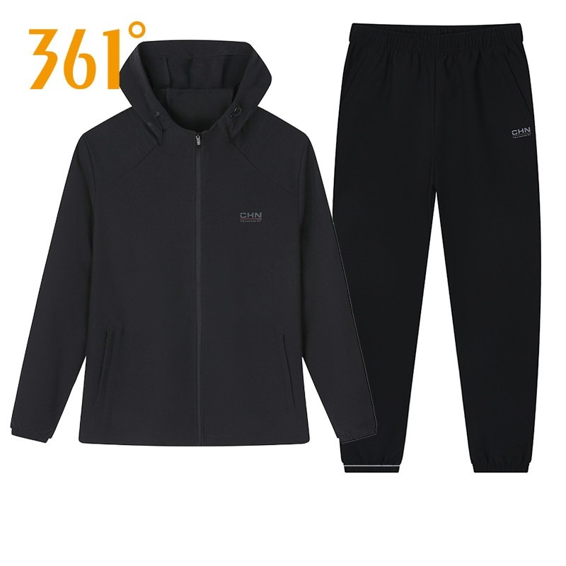 361度运动套装女装2025秋款连帽风衣软壳衣跑步外套运动裤女套装,淘宝优惠券,粉丝福利购,淘宝优惠卷