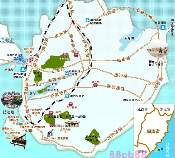 2024年福建福州厦门武夷山全部旅游地图攻略（电子版）自由行旅行