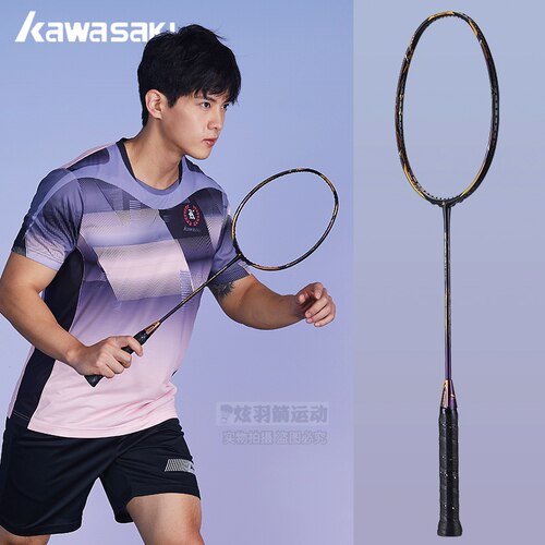 川崎KAWASAKI羽毛球拍荣耀S6忍者66PRO TOUR+ R6全碳素超轻进攻拍 - 图0
