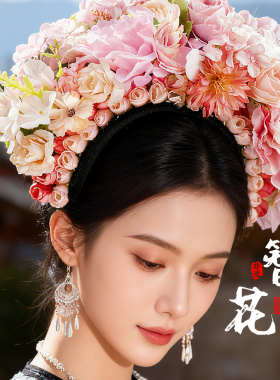 簪花发箍diy材料包古风汉服