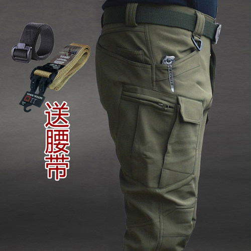 秋冬季IX7战术裤男迷彩工装裤作训裤户外特种兵执政官冲锋裤宽松 - 图1