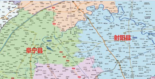 2019年江苏盐城市百度版东台滨海响水阜宁射阳县大丰区122x150cm-图3