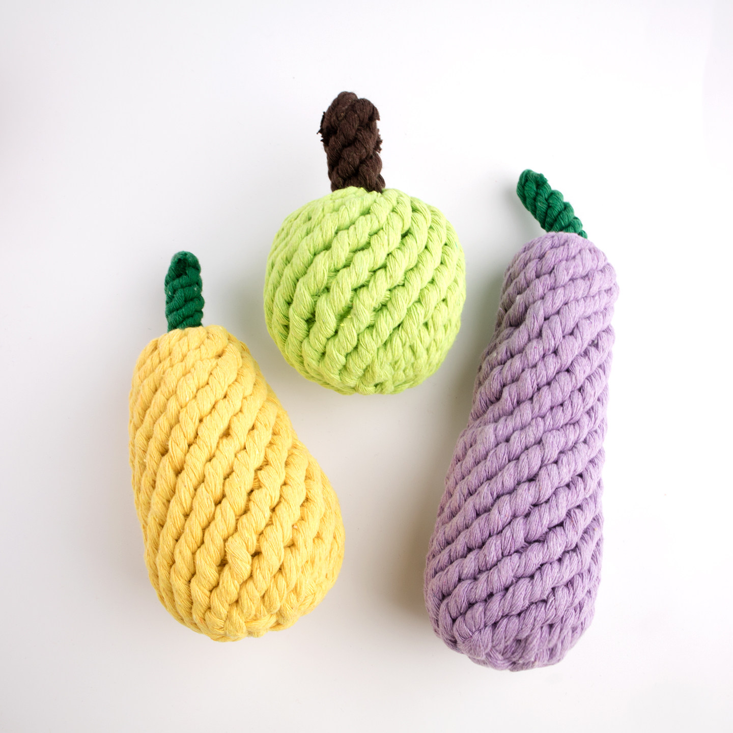 宠物用品狗狗棉绳玩具套装手工编织耐咬磨牙洁齿水果樱桃绳结玩具,淘宝优惠券,粉丝福利购,淘宝优惠卷