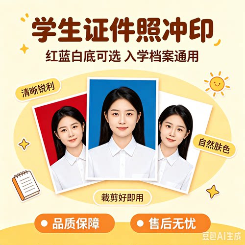 洗照片1寸2寸一寸证件照换蓝底色照片冲印打印高清签证登记照包邮 - 图3