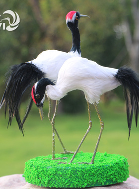婚礼摄影道具微景观火烈鸟丹顶鹤
