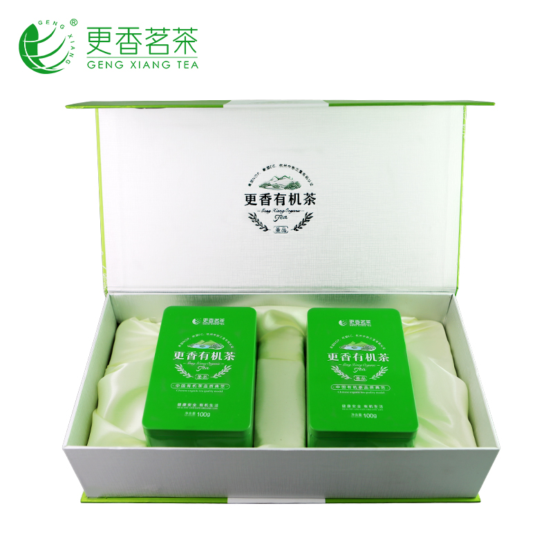 更香有机绿茶2022明前茶高山云雾新茶叶雾绿圣品特A级200g礼盒装