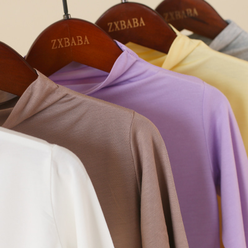 儿童莫代尔薄中高领打底衫冬装女童保暖长袖t恤衫中大童百搭秋衣,淘宝优惠券,粉丝福利购,淘宝优惠卷