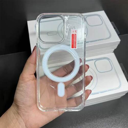 水晶磁吸适用iPhone17ProMax手机壳苹果16新款15保护套magsafe无线ip1413pm透明1211 - 图2