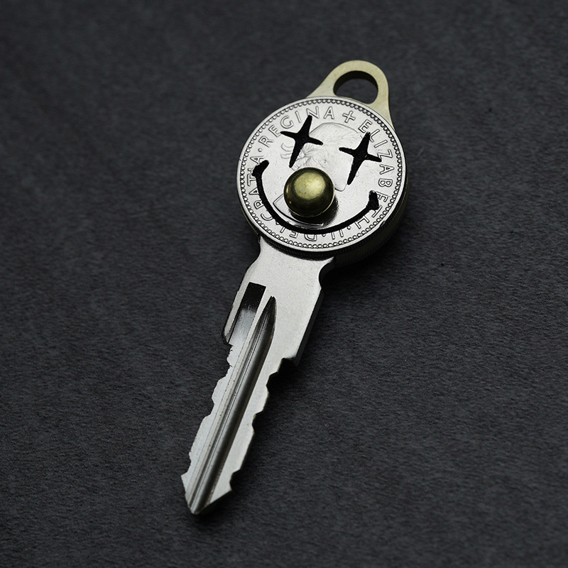 摩托古兹MOTO GUZZI手作纯铜钥匙胚 - 图0