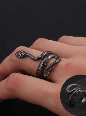 开口霸气天蝎子潮人单身男士戒指