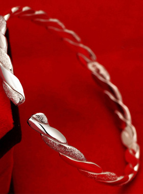 韩版学生森系镀银开口甜美风手环