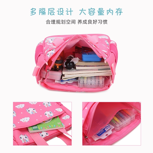 Мультяшная сумка для учебы, вместительный и большой ремешок для сумки, в корейском стиле