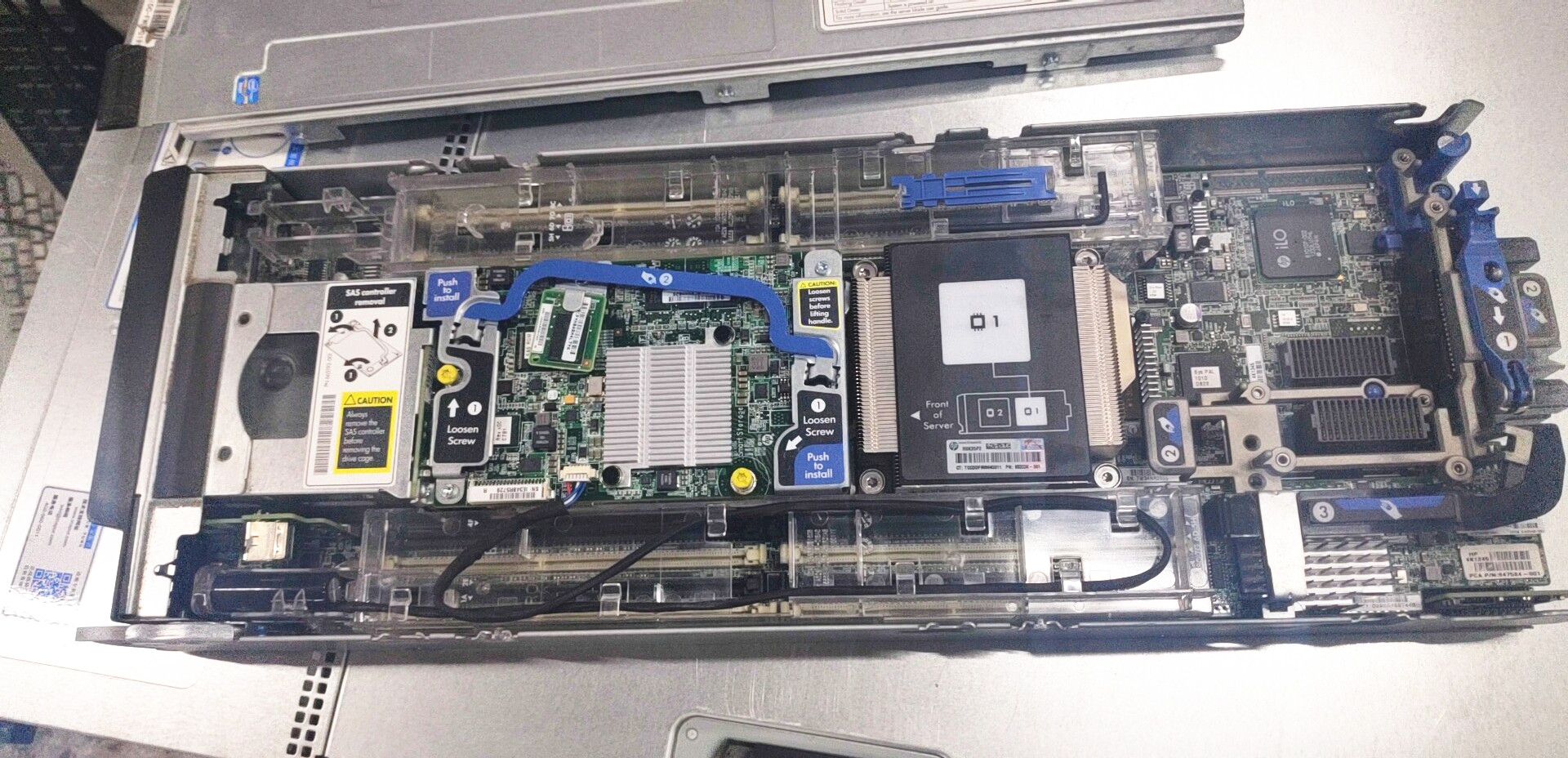 HP BL460C GEN8准系统双散热器 P220I含电池 10GB网卡716550-001-图1