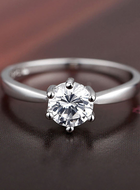 纯银戒指时尚闭口ins礼物