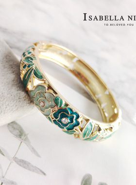 汉服饰配旗袍国潮镯子闺蜜送长辈