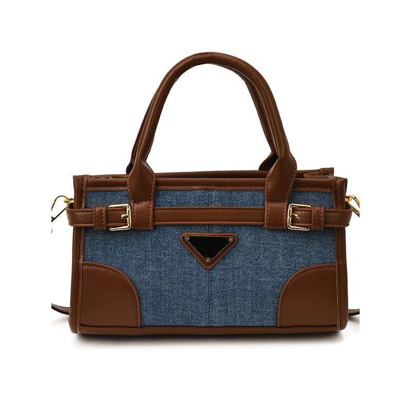 复古牛仔布小包包女2025新款撞色手提小方包秋冬美拉德单肩斜挎包,淘宝优惠券,粉丝福利购,淘宝优惠卷