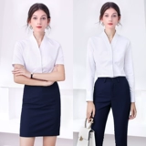 Комплект для работы, рабочая униформа, рубашка, лонгслив, цвет, V-образный вырез