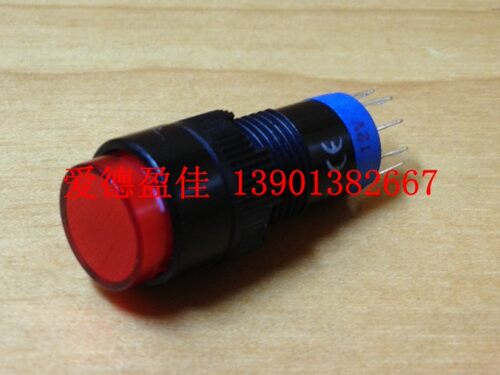 【ONPOW】红波按钮开关自复位按键开关LAS3Y-11 开孔10mm - 图0