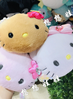 现货日本三丽鸥爱心90年代爱神天使黑皮Kitty挂件钥匙扣镜子包挂