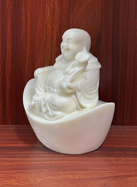 象牙果元宝弥勒佛像家用装饰品
