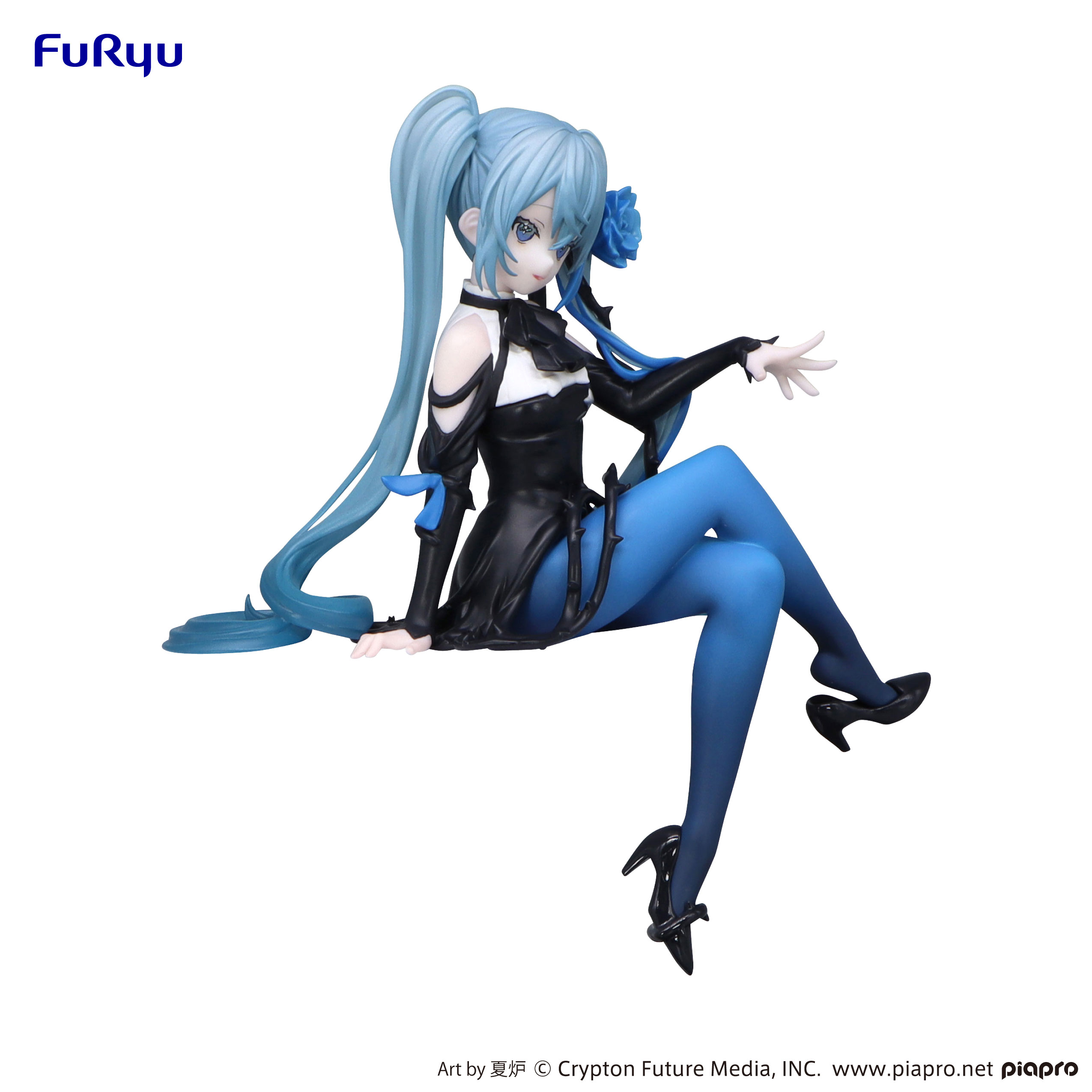 【Hpoi预定】FuRyu压泡面miku V家初音未来蓝玫瑰仙子景品手办-图0