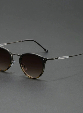 日系复古小框显脸小度数可配太阳