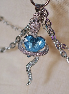 诊疗师手工定制 蓝黑人鱼姬刻字真皮choker高级项圈女情侣SM小众