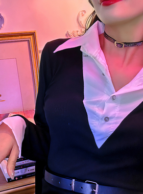 诊疗师手工定制 紫彩斑斓真皮颈环choker项圈手环两用女蛇皮小众