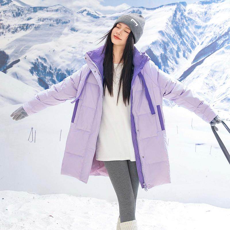 300斤大码羽绒服女中长款冬季2024新款胖MM显瘦韩版宽松连帽外套,淘宝优惠券,粉丝福利购,淘宝优惠卷