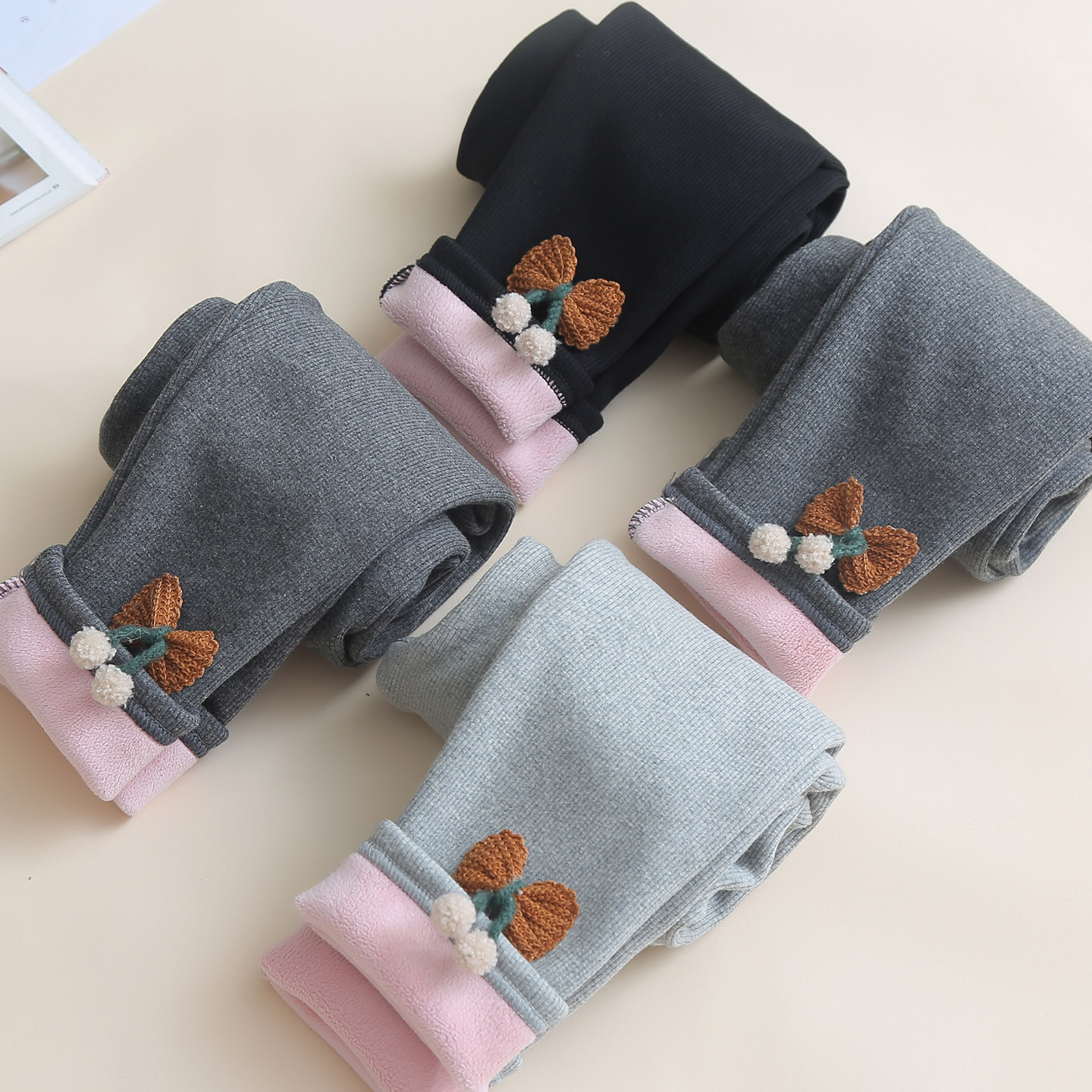 秋冬款女童加绒打底裤加厚内穿女孩外穿小童纯棉宝宝一体绒保暖裤,淘宝优惠券,粉丝福利购,淘宝优惠卷