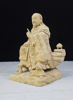 真武大帝木雕神像实木手工雕刻家居装饰玄关摆件北极玄天荡魔天尊