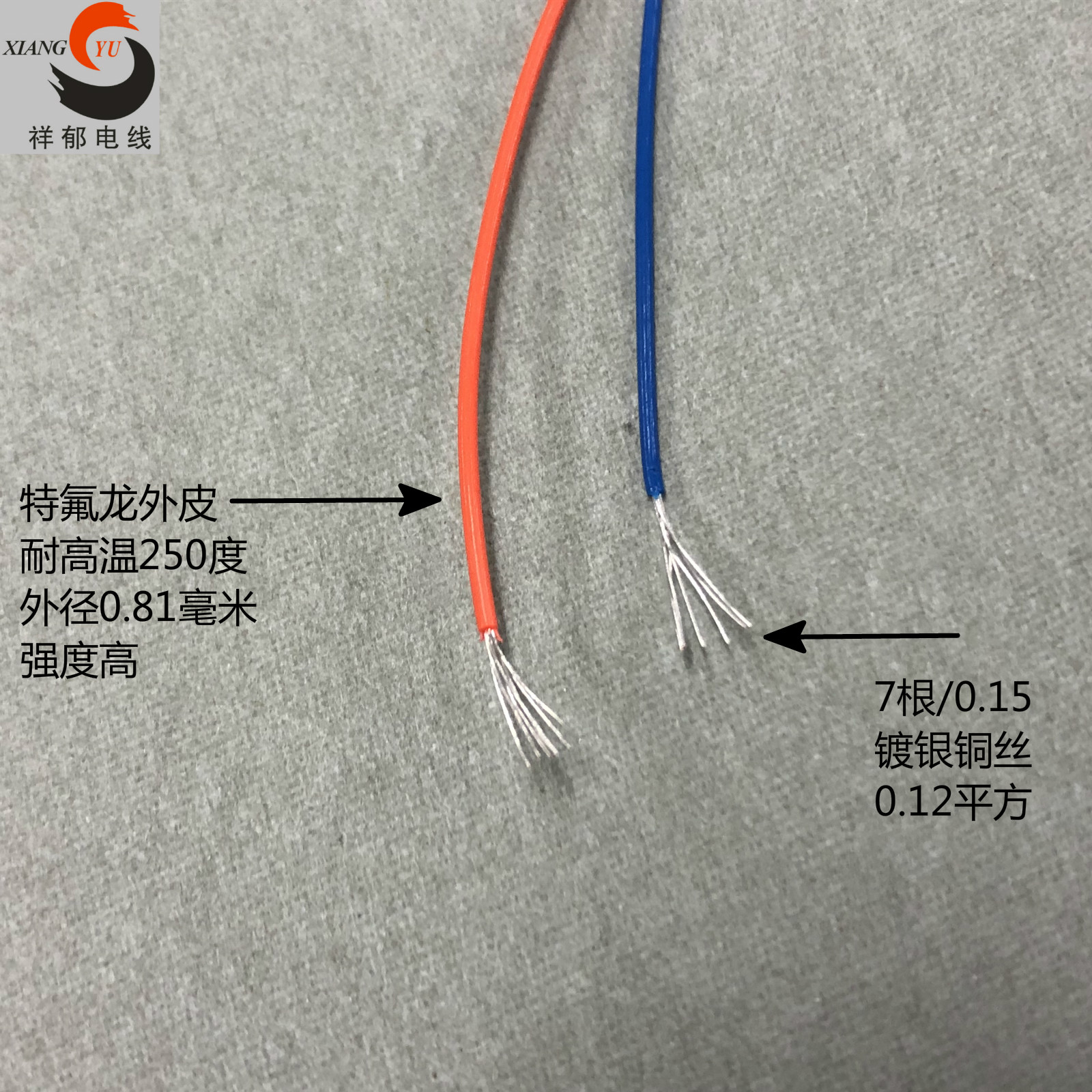 AF200国标0.12平方镀银铁氟龙高温电线0.12mm2氟塑料高温导线包邮 - 图0