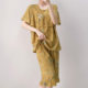 Summer new Chinese style cotton silk pajamas for women breathable short sleeves