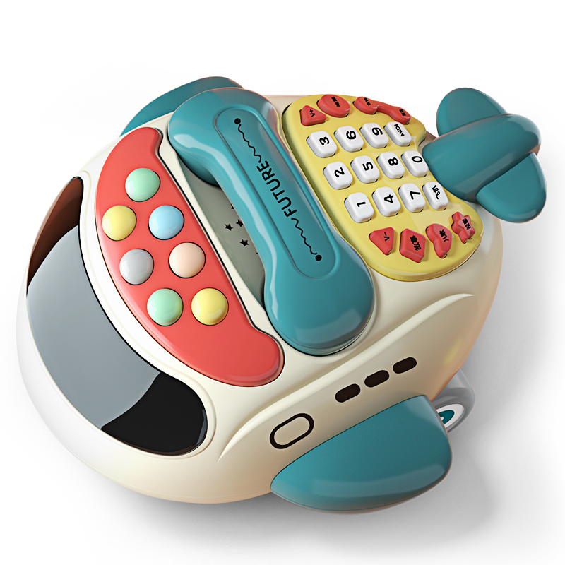 多功能早教电话机故事机儿童仿真座机婴儿益智男女孩音乐手机玩具 - 图3