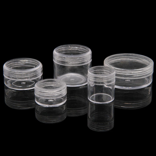 小塑料瓶带盖透明试用装面霜分装瓶迷你药膏盒子膏霜美甲瓶5g圆盒 - 图3