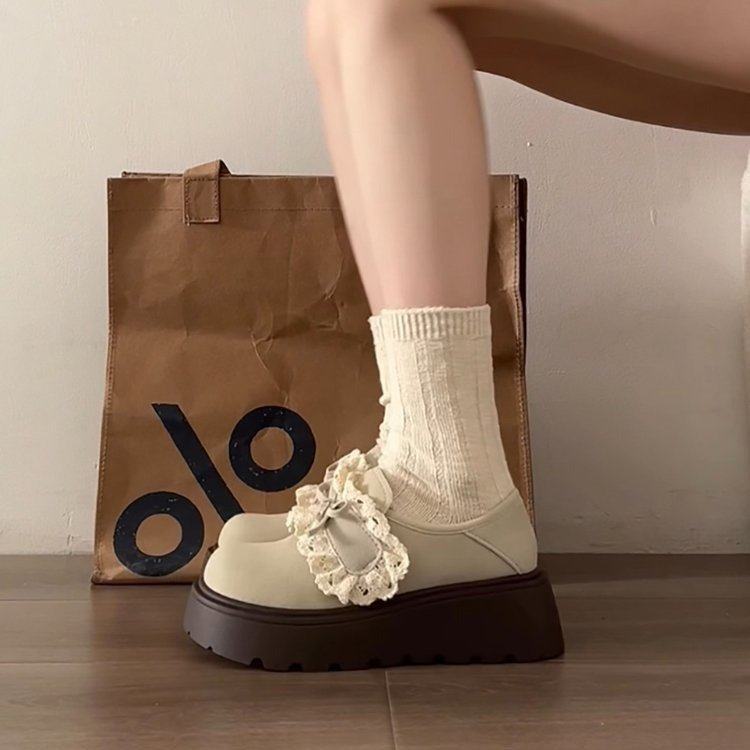 2026春季新款深口单鞋单鞋圆头PU平底深口橡胶2026年春季中跟(3-5,淘宝优惠券,粉丝福利购,淘宝优惠卷