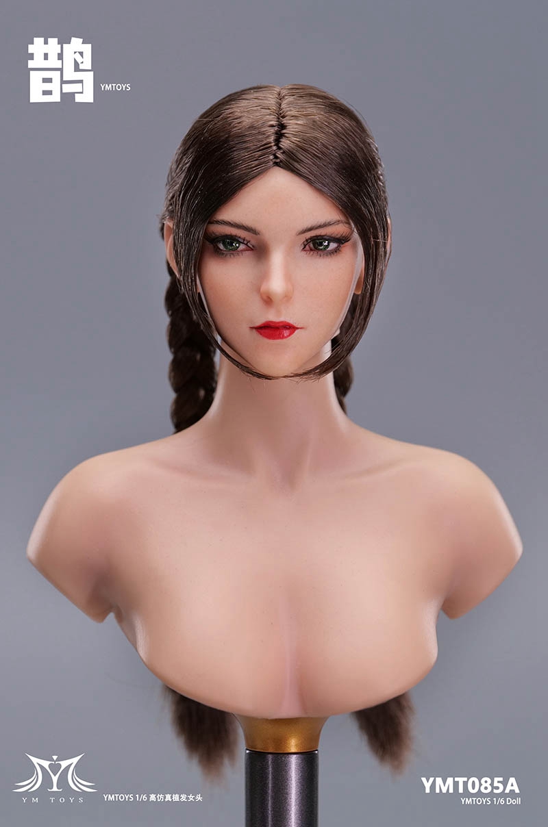 现货YMTOYS 1/6 YMT085 鹊 亚洲美女头雕 植发 适合12寸包胶素体 - 图0