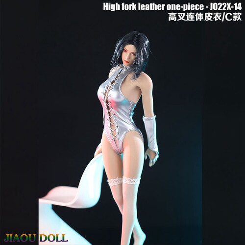 现货1/6女兵人偶 JO22X-14 SM高叉连体皮衣内衣 适合包胶素体 - 图3