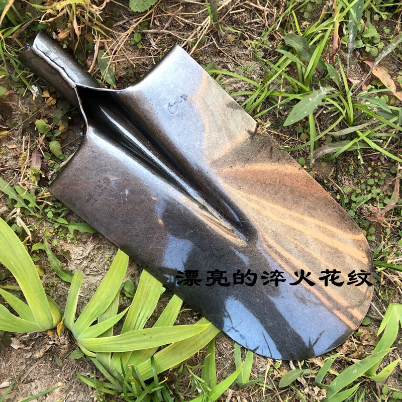 燕南钢锹重型加厚高碳钢木质柄挖树专用尖头神器挖树根工具移树锹 - 图1