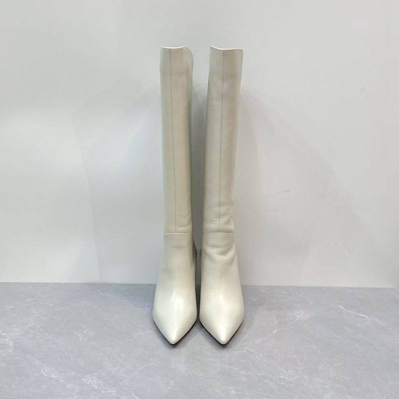 秋冬真皮时尚尖头套筒高靴细高跟气质百搭显瘦白富美长靴,淘宝优惠券,粉丝福利购,淘宝优惠卷