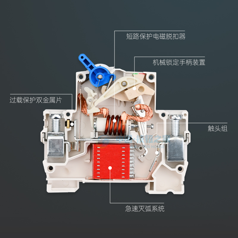 国家3C认证 DZ47LE2P63A空气开关带漏电保护器开关空开断路器C45