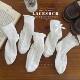 ເດັກຍິງ Socks Summer ບາງສີຂາວຕາຫນ່າງ Lace Socks ເດັກຍິງນັກສຶກສາແບບເກົາຫຼີ Bow Princess Socks ກາງທໍ່ socks