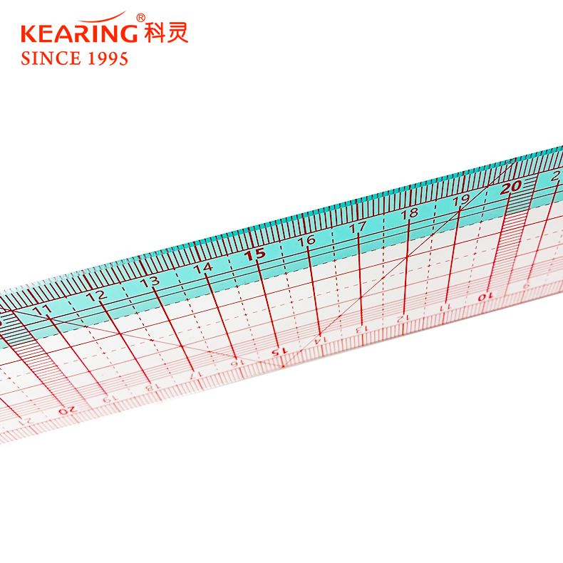 正品科灵 8060B多功能公制直尺20CM/30CM/50CM放码尺包邮打版工具 - 图0